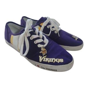 Bradford Exchange Minnesota Vikings Sneakers Size 10 | Women’s NFL Team Fan Shoe